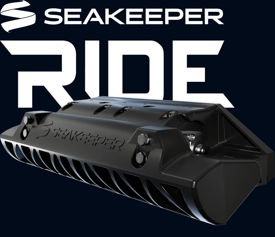 Picture of the Seakeeper Ride, including the Seakeeper Ride logo