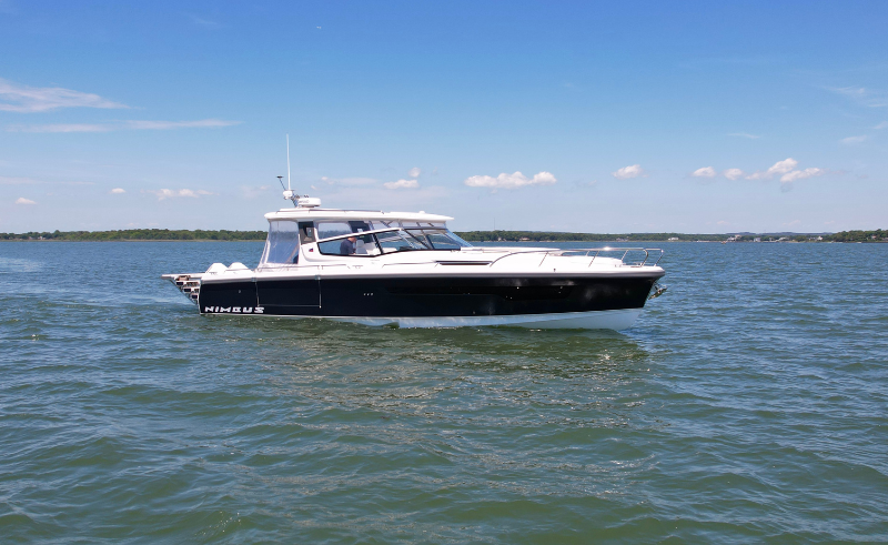 Nimbus W11 Boat sitting on Moriches Bay Long Island