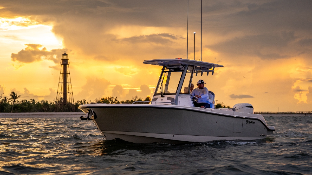 EdgeWater boat 1 at the New York Boat Show