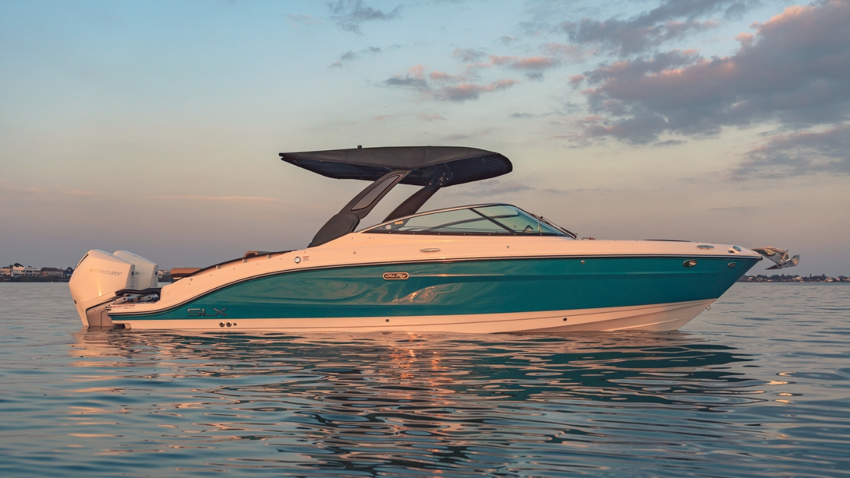 Sea Ray boat 2 on display