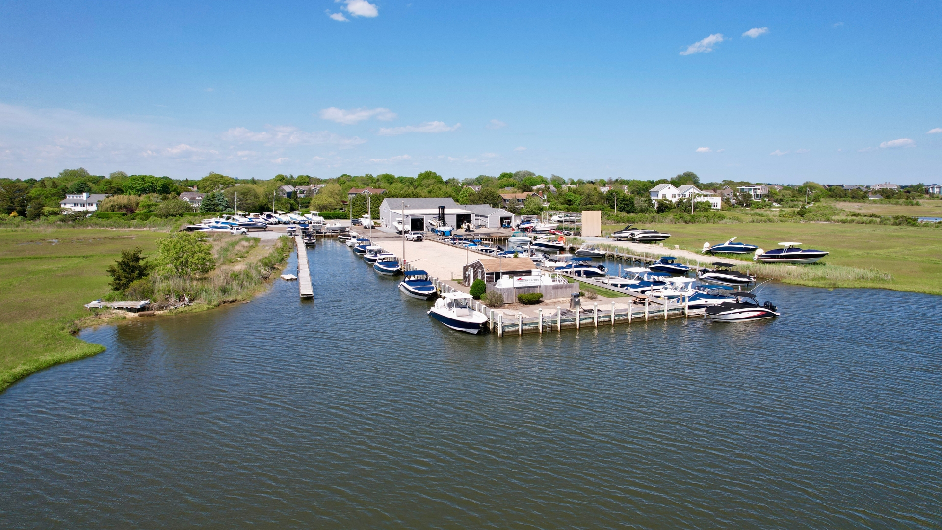 Modern Yachts Westhampton Beach marina and service dock
