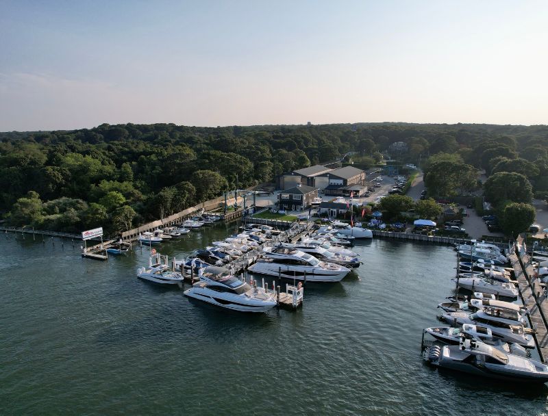 Modern Yachts Hampton Bays waterfront facility