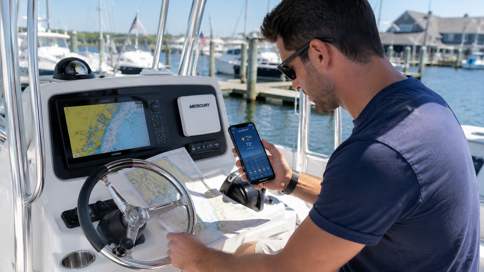 boating safety Long Island pre-departure navigation check