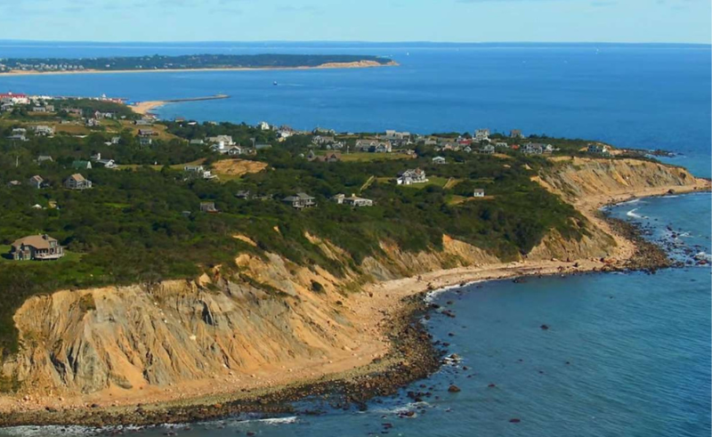 Boats moored in Great Salt Pond at Block Island